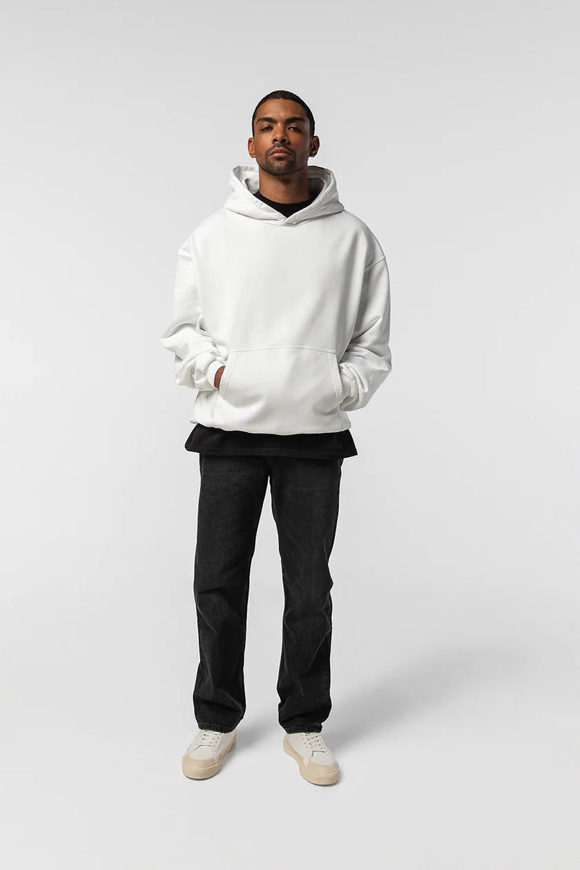 ARCHV Hoodie Core 01 in Off-White, front view