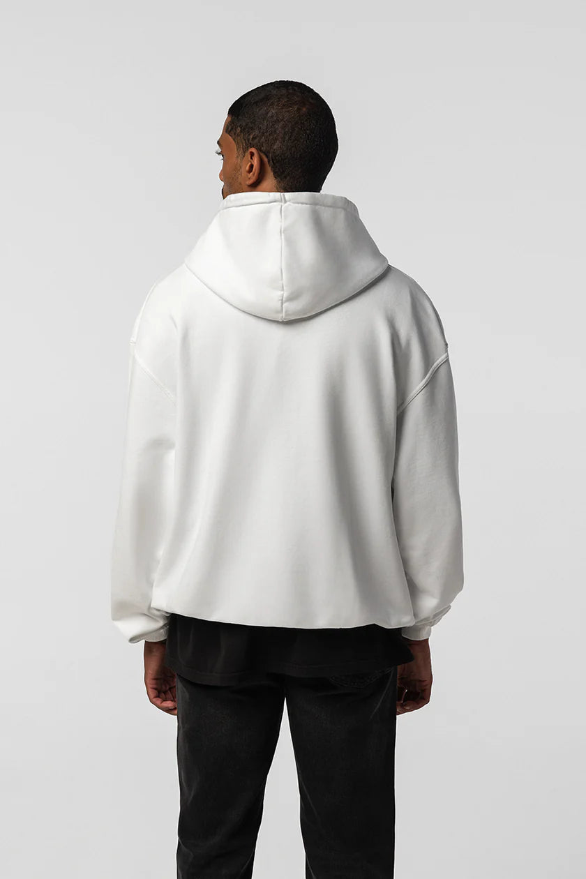 ARCHV Hoodie Core 01 in Off-White, front view
