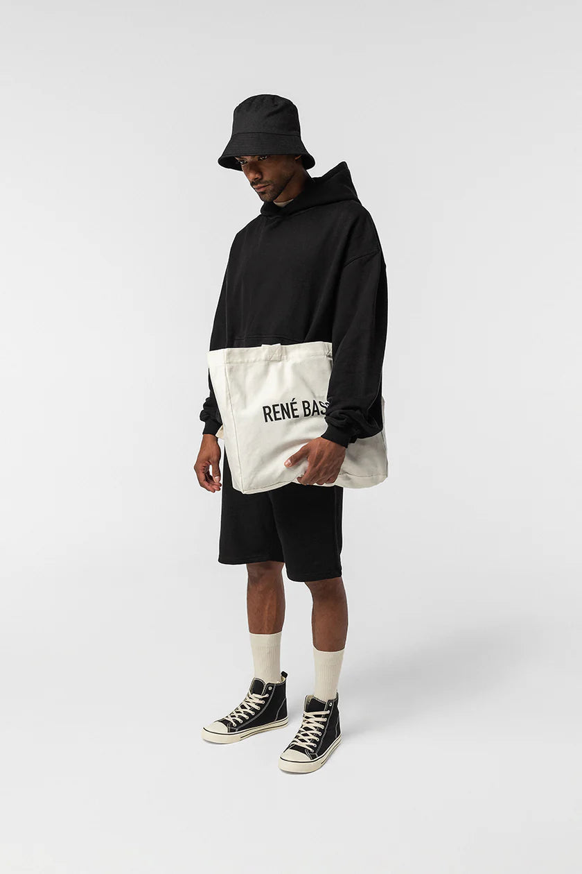 ARCHV Hoodie Core 01 in Black, front view