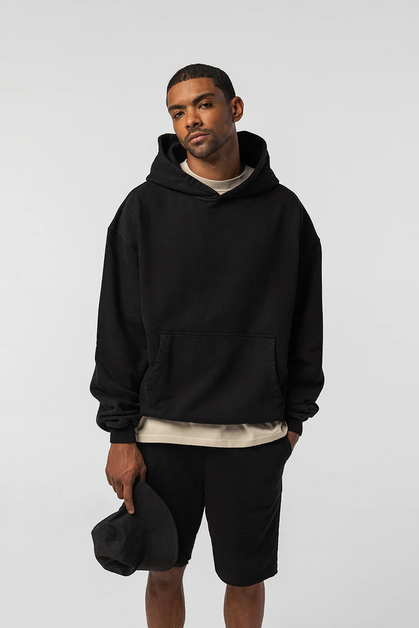 ARCHV Hoodie Core 01 in Black, front view