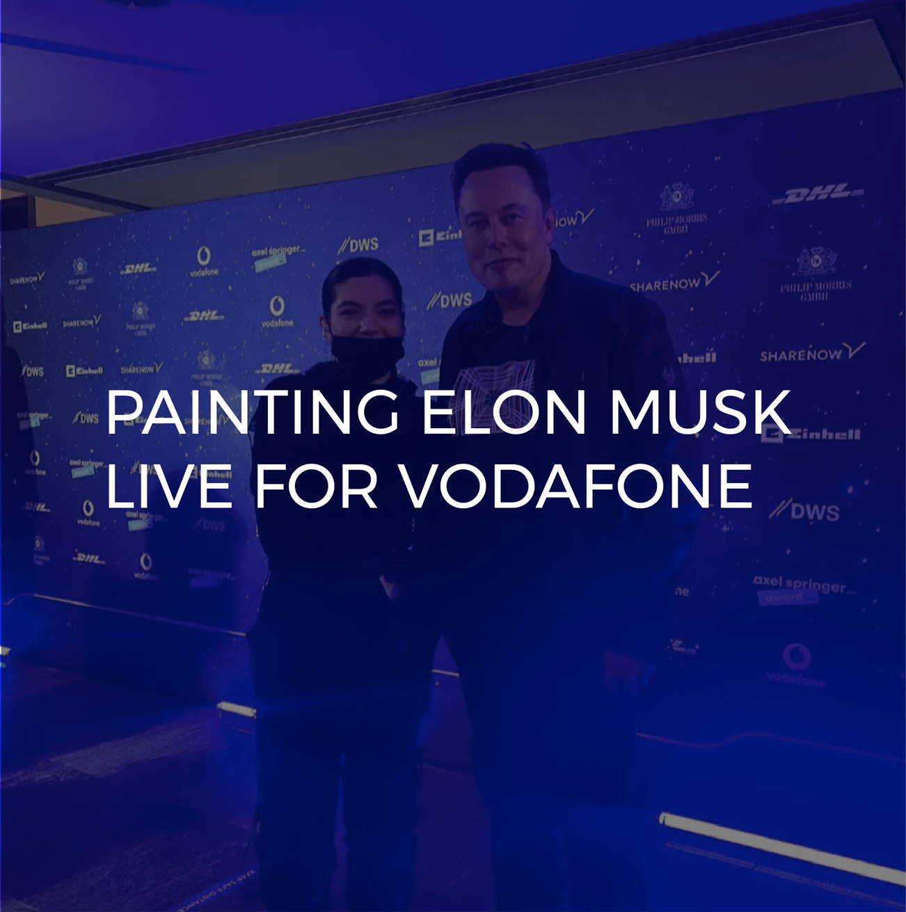 Shev Lunatic, Elon-Musk-Portraet mit 5G-Roboterarm, Axel Springer Awards 2020